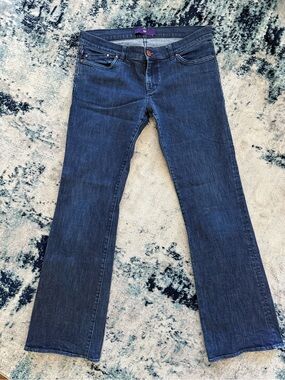 Victoria Beckham Dark Blue Straight Leg Jeans